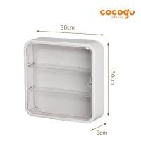 ราคา COCOGU กล่องโมเดล ตู้โชว์ติดผนัง กันฝุ่น รุ่น 886 white (12401560)