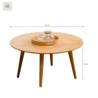 ราคา Cozy Corner โต๊ะไม้รุ่น Teburu raundo shoto สไตล์ญี่ปุ่น มินิมอล 60x60x58 cm. (12442724)