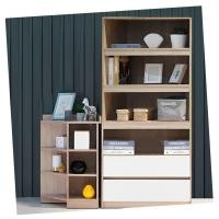 ราคา looms ตู้สูง รุ่น harlie & ชั้นวางของ รุ่น belen สีโซลิดโอ๊ค (12483443)