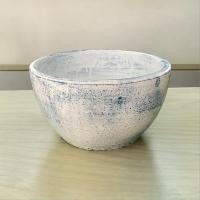 ราคา Lanna Pottery Flower pot กระถางดินเผาทรงถ้วย ขนาด 26 x 15 cm. สีฟ้าคราม (12478956)