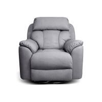 ราคา Future Living โซฟาปรับนอน แบบดึงมือ 1 ที่นั่ง รุ่น Emperor หมุนได้ โยกได้ 360° เทาอ่อน ผ้าลินิน (12513385)