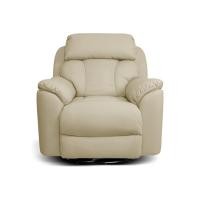 ราคา Future Living โซฟาปรับนอน แบบดึงมือ 1 ที่นั่ง รุ่น Emperor หมุนได้ โยกได้ 360° หนัง Premium นู้ด (12513395)