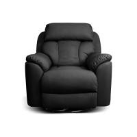 ราคา Future Living โซฟาปรับนอน แบบดึงมือ 1 ที่นั่ง รุ่น Emperor หมุนได้ โยกได้ 360° หนัง Premium ดำ (12513393)