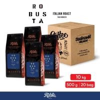 ราคา Ratika | ยิ่งซื้อ ยิ่งลด เมล็ดกาแฟคั่ว Ratika Coffee Robusta : กาแฟราติก้า โรบัสต้าแท้ 100% คั่วกลาง 500G. 2 / 4 KG. ขนาด 500 กรัม 20 ถุง (12634948)
