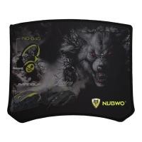 ราคา Nubwo Gaming Mousepad แผ่นรองเมาส์ เกมมิ่ง มีทั้งหมด 19 ลาย ขนาด 245 x 210 mm NP-003 Black (12634876)