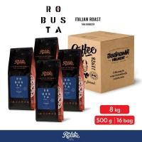 ราคา Ratika | ยิ่งซื้อ ยิ่งลด เมล็ดกาแฟคั่ว Ratika Coffee Robusta : กาแฟราติก้า โรบัสต้าแท้ 100% คั่วกลาง 500G. 2 / 4 KG. ขนาด 500 กรัม 16 ถุง (12634947)