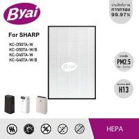 ราคา Byai แผ่นกรองอากาศ Sharp KC-D50TA-W/B KC-G50TA-W KC-D40TA-W KC-G40TA-W/B ใช้แทนแผ่นกรองรุ่น FZ-D40HFE HEPA แผ่นกรองอากาศ (10730101)
