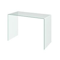 ราคา Mood & Tone Furniture โต๊ะทำงานกระจกใสดัดโค้งขนาด 110 ซม. รุ่น CHICAGO CLEAR (11082829)