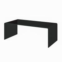 ราคา Mood & Tone Furniture โต๊ะกลางกระจกดัดโค้งขนาด 110 x 55 ซม. รุ่น URBANA สีดำ (12080002)