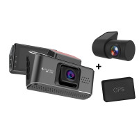 ราคา iSuper Dash Cam Pro 2 กล้องติดรถยนต์ คมชัด 2160p 4K Sensor Sony IMX415 รองรับ GPS -12M หน้า + หลัง รุ่น 1 + SD 128 GB (12233457)