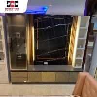 ราคา raminthra furniture ตู้โชว์วางทีวี pic artกว้าง 2.40 ชม วางทีวีได้สูงสุด 65 นิ้ว (12176883)