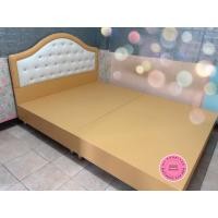 ราคา Chutikan เตียงนอน เตียงนอนแบบทูโทน ครีม191/ขาว 3.5 ฟุต (10892659)