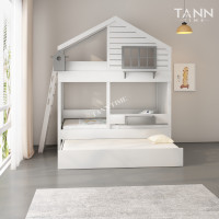 ราคา TANN TIME บ้านเตียง2ชั้น 3ที่นอน รุ่น: HB-T010 3ฟุต 3 ฟุต (1) (11077641)