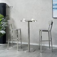 ราคา Wuxury Furniture โต๊ะบาร์สแตนเลส แฮร์ไลน์ โต๊ะบาร์สูง ส่งฟรี กว้าง 40 cm (12636326)