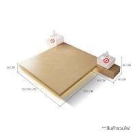 ราคา MOLESUN เตียงนอน พร้อมตู้ข้างเตียง เหมาะกับห้องทุกสไตล์ (กทม.มีบริการติดตั้ง) 5F(1536*2036*200) เตียง+ตู้ข้างLED1ตู้ (12636744)