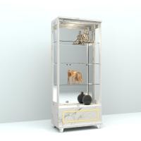 ราคา FDN Furniture ตู้โชว์กระจกมีไฟ ตู้โชว์โมเดล ขนาด 80*43*200 ซม. รุ่น GCB-803 สีขาว/ลายหิน (12638097)