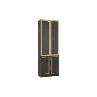 ราคา FDN Furniture ตู้โชว์กระจกมีไฟ ตู้โชว์โมเดล ขนาด 80*40*230 ซม. รุ่น GS-801 สีเเอชเกรย์/ดาร์ค (12638184)