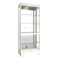 ราคา FDN Furniture ตู้โชว์กระจกมีไฟ ตู้โชว์โมเดล ขนาด 80*43*195 ซม. รุ่น CB-012G สีขาว (12638132)