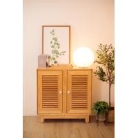 ราคา BAAN FURNITURE ตู้เก็บของ/ตู้รองเท้าไม้ยางพารา รุ่นอาเกลีย ขนาด 40x100x100 ซม. สีธรรมชาติ (10347518)