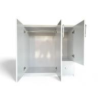 ราคา Hawa 90 Furniture ตู้เสื้อผ้าเด็ก รุ่นใหม่ 3บาน 1ลิ้นชัก 40*90*90 3บานขาว แบบราว (10739707)