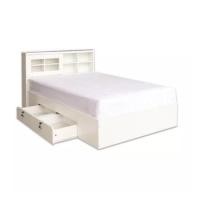 ราคา Raminthra Furniture เตียงบานเลื่อน 3.5 ฟุต มีลิ้นชัก สีขาว (1) ขาว 3.5 ฟุต (10466873)