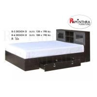 ราคา Raminthra Furniture เตียงบานเลื่อน 5ฟุต มีลิ้นชัก (1) 5 ฟุต โอ๊ค (10466911)