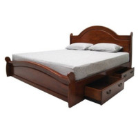 ราคา อัคราเจริญ เฟอร์นิเจอร์ เตียงไม้ยางพาราแท้ 100% งานพรีเมียม 6F (10527940)