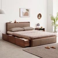 ราคา Casa.grandy เตียงนอน รุ่นนี้มาพร้อมกับลิ้นชัก 1 ฝั่งแต่มีถึง 3 ลิ้นชัก ไม้สนเปอร์เซีย 6 ฟุต (10725027)