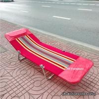 ราคา TSH เตียงสนาม หรือ เตียง3พับ รุ่นผ้าขนปุย Flamingo 60 x 185 x 26 ซม. สีแดง (10789106)