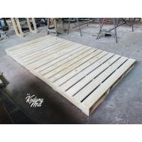 ราคา โกดังไม้ เตียงไม้สนพาเลท ขัดเคลือบไม้เรียบร้อย - 3.5 ฟุต Loft สีไม้ธรรมชาติ ไม้สนนอก (10874362)