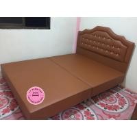 ราคา Chutikan เตียงนอนหัวเพชร 5 ฟุต Brown (10892090)
