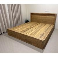 ราคา MB Teakwood เตียงไม้สัก headbox รุ่น mbSKU-00273 สีสักทอง 6 ฟุต (12029265)