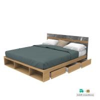 ราคา Inhome Furniture เตียง 6 ฟุต รุ่น BE-1833 / W191×D205.4×H100 HW-NMB (12078415)