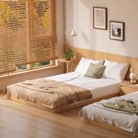 ราคา HARU HOME ฐานรองที่นอนไม้โอ๊ค ฐานเตียงสไตล์ญี่ปุ่น BE011 6 ฟุต (12375148)