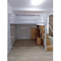 ราคา BKKBedSteel เตียง2ชั้น บันไดตู้เสื้อผ้าพร้อมตู้เก็บของ เลือกได้3ขนาด 3.5ฟุต 5ฟุต 6ฟุต กทม+ปริมณฑล 3.5ฟุต ขาว บันไดขาว (12427605)