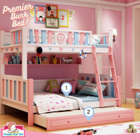 ราคา ดรีมคาร์คิตส์ เฟอร์นิเจอร์ เตียงเด็กโต รุ่น BDYA-626.2 ชมพู 4ฟุต โมเดิร์น (10061369)
