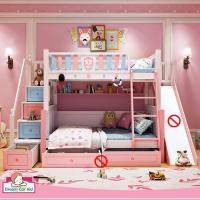 ราคา ดรีมคาร์คิตส์ เฟอร์นิเจอร์ เตียง 2 ชั้นรุ่น Queen 5 ฟุต ชมพู 4ฟุต โมเดิร์น (10125481)