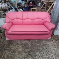 ราคา BE Smile โซฟาชุดรับแขก หนังPD หลากสี ไม่อมฝุ่น โครงสร้างไม้จริง ฟองน้ำแน่น มีจำหน่ายทั้งชุดและแยกชิ้น 3 ที่นั่ง ชมพู (12639025)