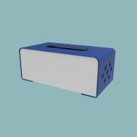 ราคา Spacemaker กล่องทิชชู่เหล็ก กล่องใส่ทิชชู่ กล่องใส่กระดาษทิชชู่ (Tissue Box) Blue Matte and Grey (12639338)
