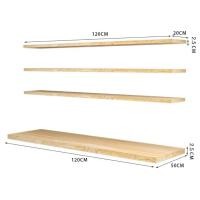 ราคา Molesun ชั้นวางของติดผนังอเนกประสงค์ สไตล์โมเดิร์น ใช้ตกแต่งในห้อง ร้านคาเฟ่ได้ เซทบีช 120cm (4ชิ้น) (12639501)