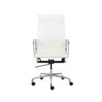 ราคา Modernform เก้าอี้ผู้บริหาร รุ่น POCKET พนักพิงสูง โครงและขาอลู หุ้มหนังแท้ ขาว (12632636)