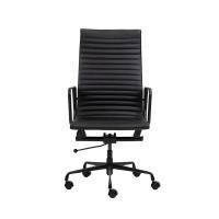 ราคา Modernform เก้าอี้ผู้บริหาร รุ่น POCKET พนักพิงสูง โครงและขาอลู หุ้มหนังแท้ ดำ/ขาดำ (12632635)