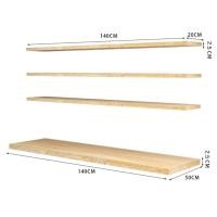 ราคา Molesun ชั้นวางของติดผนังอเนกประสงค์ สไตล์โมเดิร์น ใช้ตกแต่งในห้อง ร้านคาเฟ่ได้ เซทบีช 140cm (4ชิ้น) (12639502)