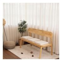 ราคา BAAN FURNITURE ม้านั่งยาวมีพนักพิงไม้ยางพารา รุ่นเฮร่า ขนาด 40x150x45 สูงรวม 85 ซม. สีธรรมชาติ (10180590)