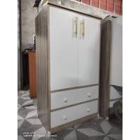 ราคา Hawa 90 Furniture ตู้เสื้อผ้าเด็ก รุ่นดับเบิ้ลเลิฟ (Double Love) 40*60*110 มือจับทอง แจ้งสีตู้ (10755632)