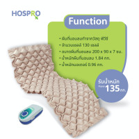 ราคา Hospro ที่นอนลมรังผึ้ง ป้องกันการเกิดแผลกดทับ เหมาะสำหรับผู้ป่วยติดเตียง Alternating Pressure Mattress รุ่น H-AM01 H-AM01 (10784821)