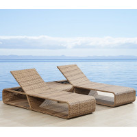 ราคา kyotohaus เตียงหวายริมสระน้ำแบบเรียบง่าย รุ่น Ibuki แบบเตียงเดียว (ไม่มีเบาะ)- ขนาด 65*210*30 cm. (10936098)