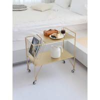 ราคา MY DOLLS HOUSE โต๊ะข้างเหล็ก มีล้อเลื่อน รุ่นแรมม์ RAMM CART TABLE WITH ROLLERS 36x66x65H CM. GOLD ทอง (11067359)