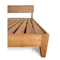 ราคา MB Teakwood เตียงไม้สักพื้นระแนง รุ่น mbSKU-00047 ไม้สัก 3.5ฟุต สีวอลนัท (11050719)