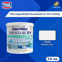 ราคา TOA SuperShield Duraclean A+ For Ceiling ทีโอเอ ซุปเปอร์ชิลด์ ดูราคลีน เอ พลัส สีน้ำอะคริลิก สําหรับทาฝ้าเพดาน #D888 #2.5 แกลลอน (12101103)